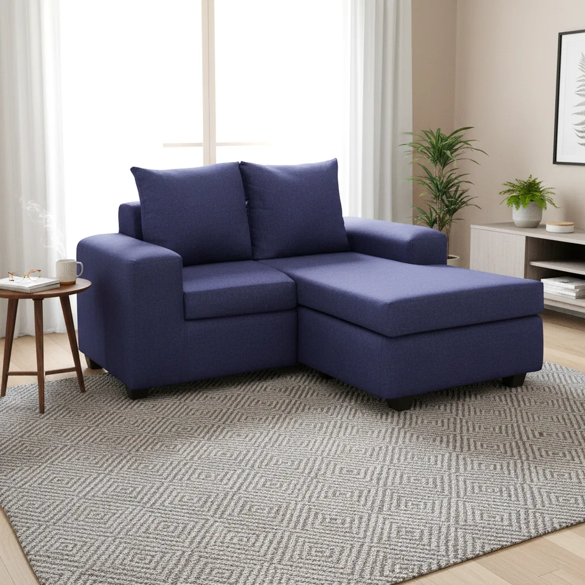 INTERMUEBLES - Sofá Modular 3 cuerpos Kahlo 167x86x142 cm Azul