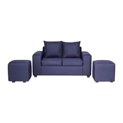 INNOVAMUEBLES - Living 4 cuerpos Kahlo 167x86x80 cm Azul