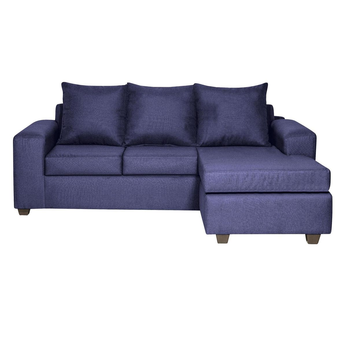 INTERMUEBLES - Sofá Modular 4 cuerpos Kahlo 225x86x142 cm Azul