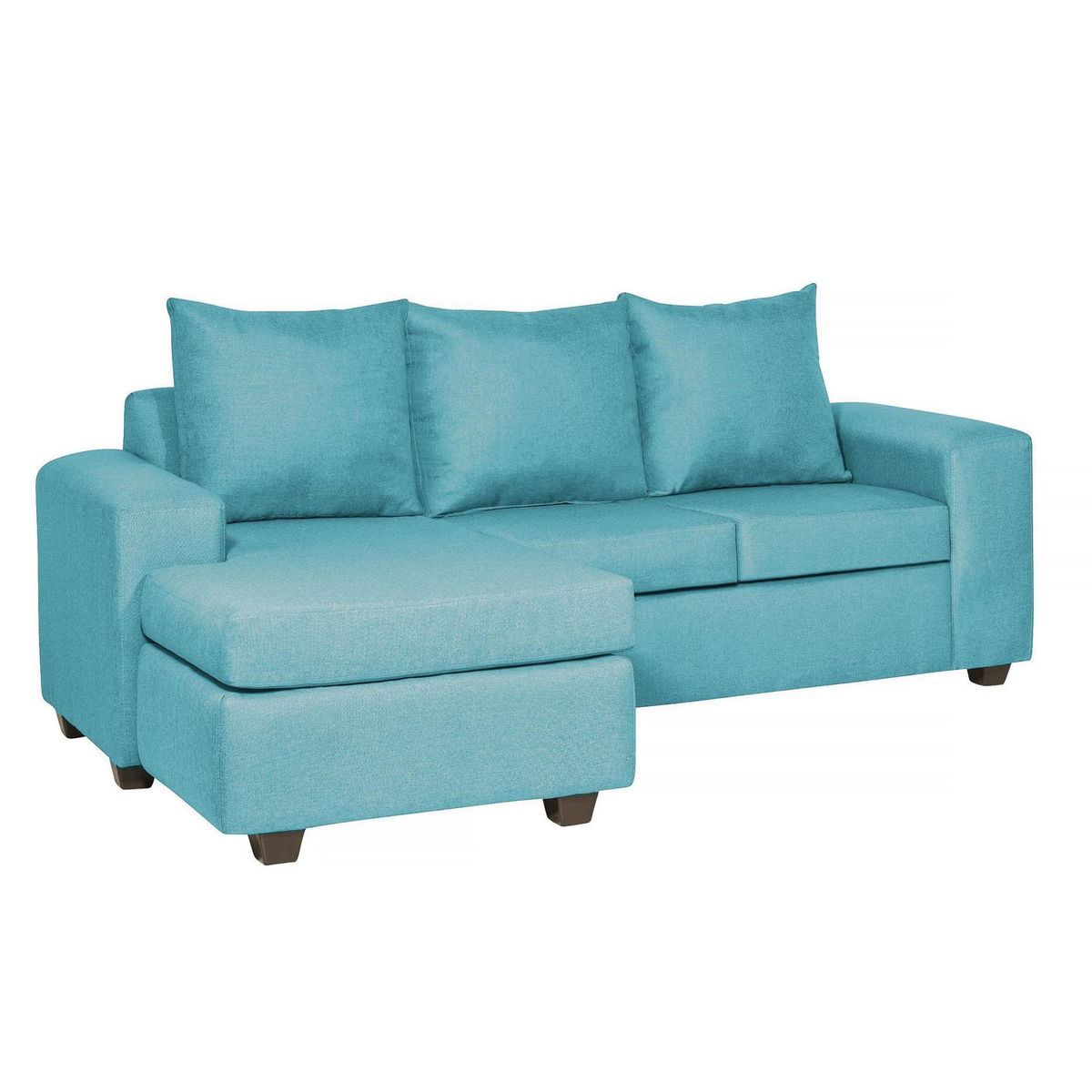 INTERMUEBLES - Sofá Modular 4 cuerpos Kahlo 225x86x142 cm Azul