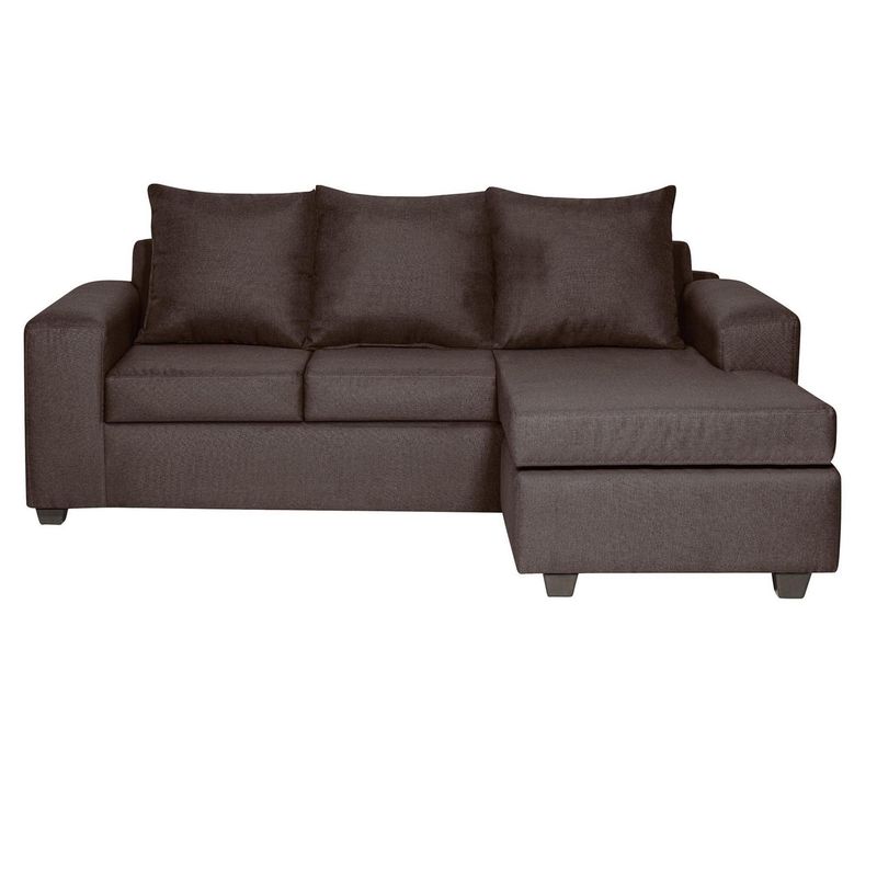 INNOVAMUEBLES - Sofá Modular 4 cuerpos Kahlo 225x86x142 cm Chocolate