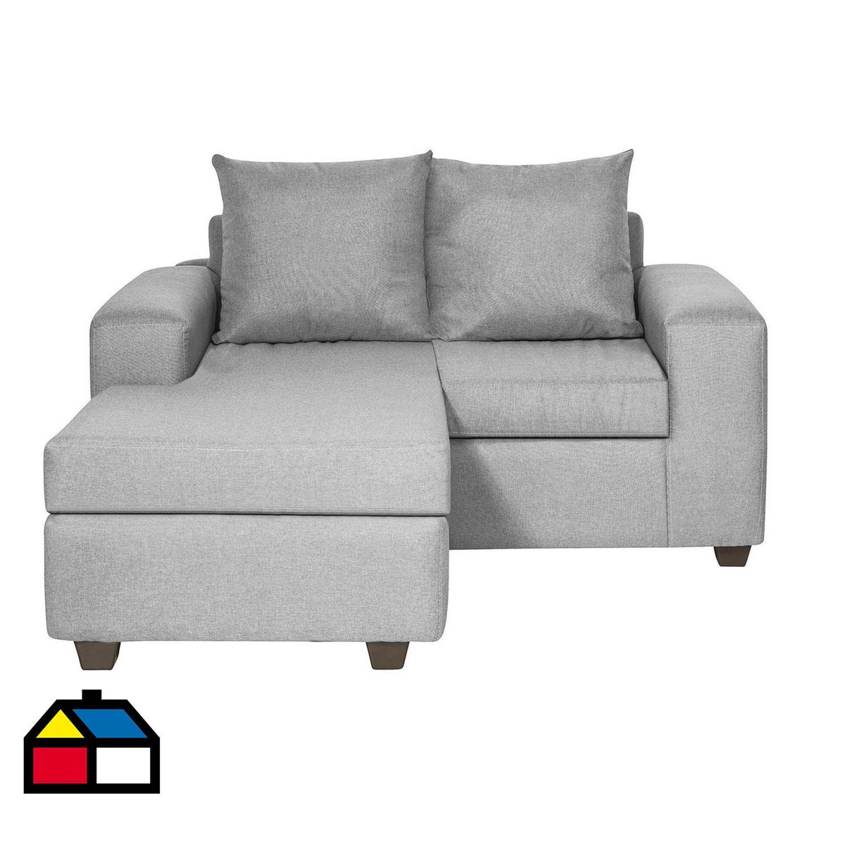 INTERMUEBLES - Sofá Modular 3 cuerpos Kahlo 167x86x142 cm Gris Claro