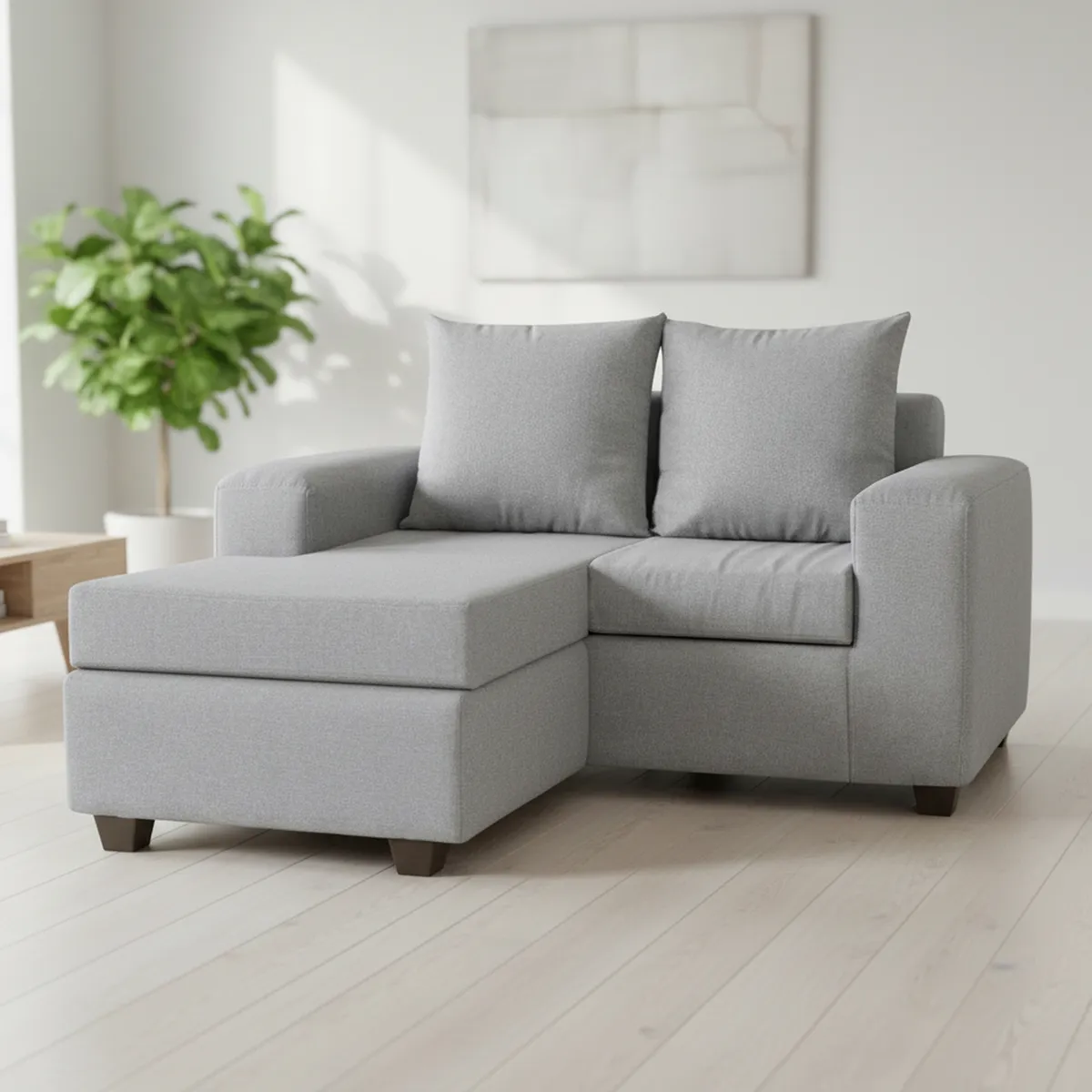 INTERMUEBLES - Sofá Modular 3 cuerpos Kahlo 167x86x142 cm Gris