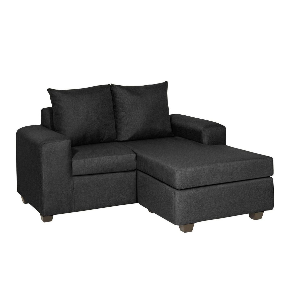 INTERMUEBLES - Sofá Modular 3 cuerpos Kahlo 167x86x142 cm Negro