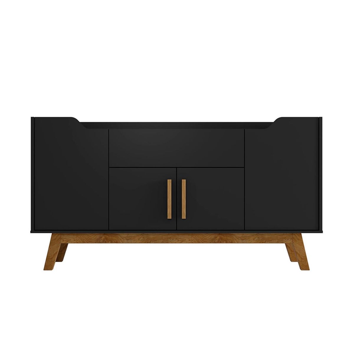 HOGA - Aparador buffet future negro 81x136x36 cm