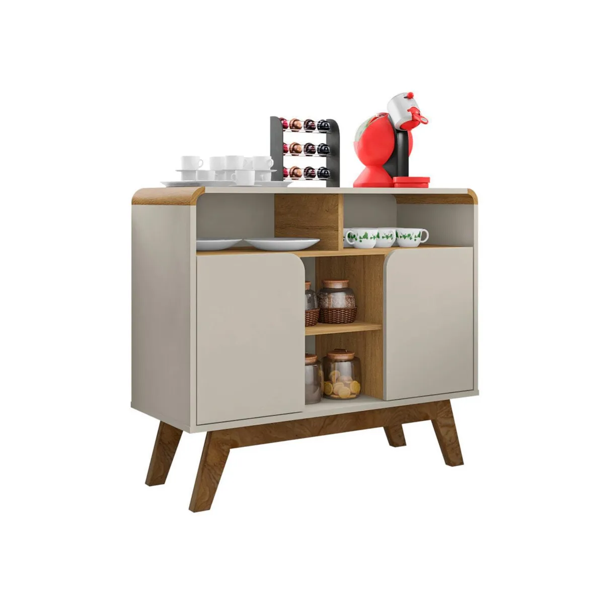 HOGA - Aparador buffet berilo canela 77x90x36 cm