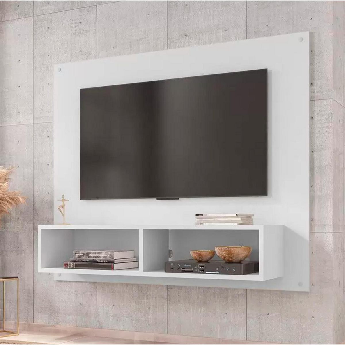 HOGA - Panel rack tv 42 viena blanco 90x108x25 cm