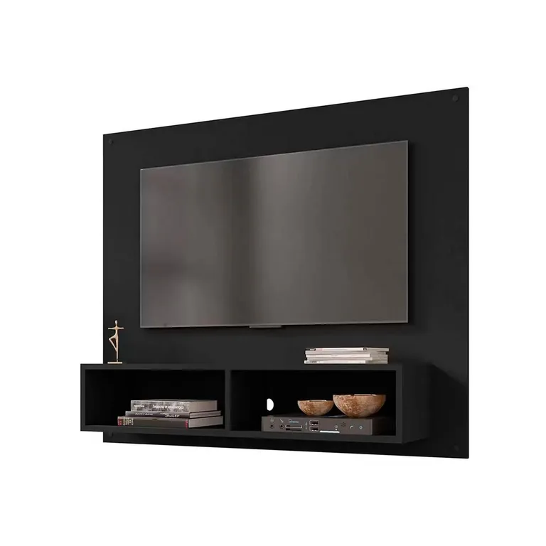 Panel rack tv 42 viena negro 90x108x25 cm | Sodimac Chile