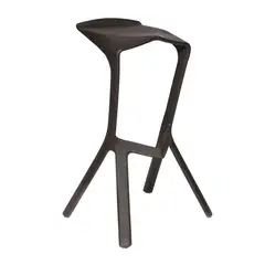IMPORTADORA USA - Taburete Bar Apilable Negro 81x51x42 cm
