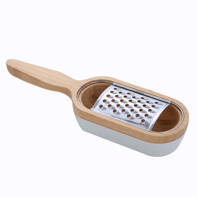 IMPORTADORA USA - Rallador de queso bambú con recolector