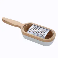 IMPORTADORA USA - Rallador de queso bambú con recolector