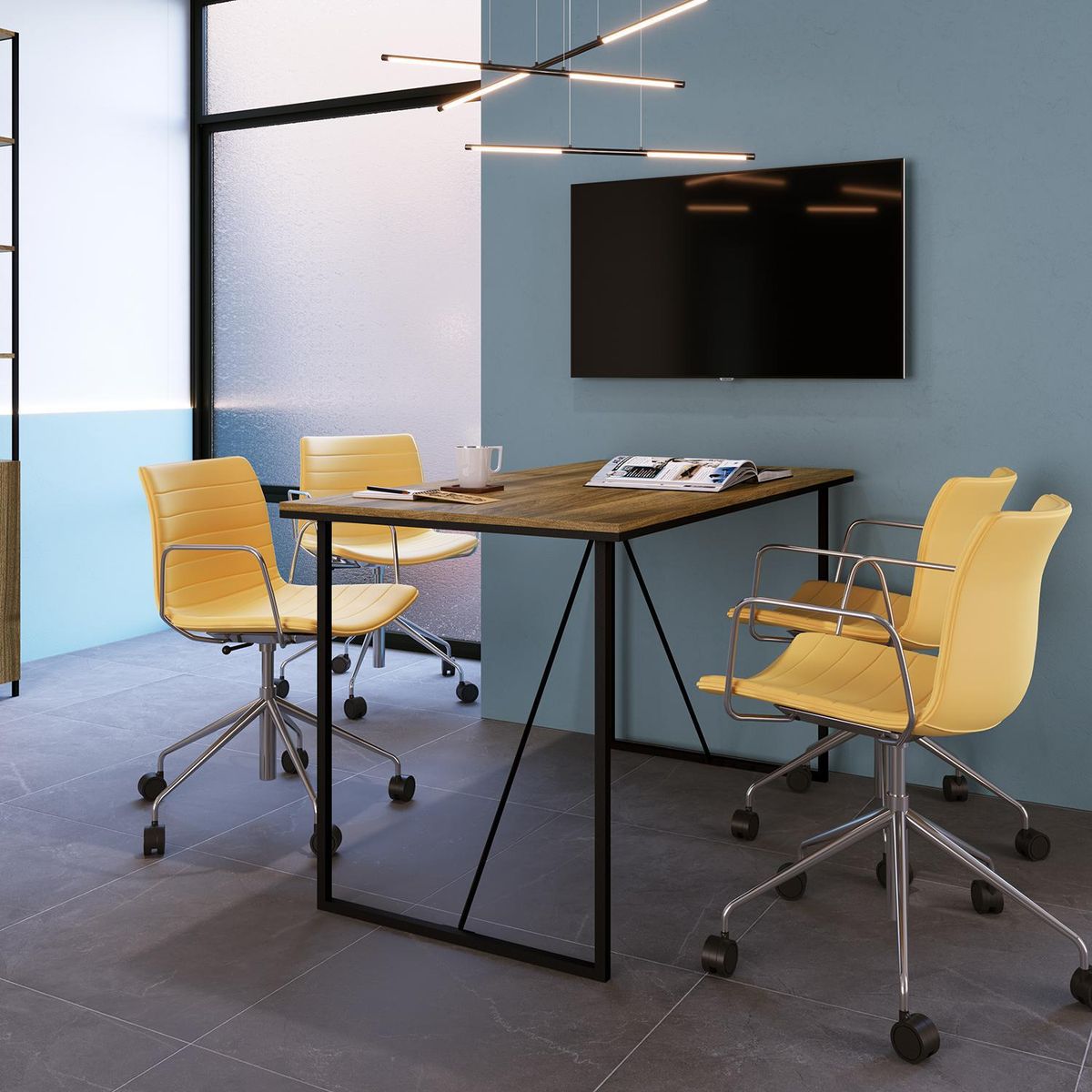 HOGA - Escritorio Arica 135x80x72 cm Rústico