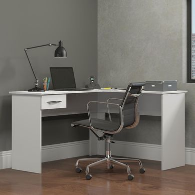 Escritorio slim esquinero blanco 76x135x45cm