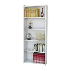 HOGA - Librero Big Malmo MDP 1 Nivel(es) 70x182x8 cm Blanco