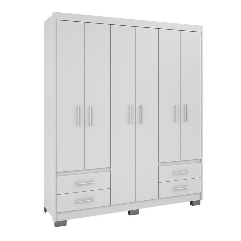 HOGA - Clóset Primacy 6 Puerta(s) 1 Repisa(s) 156x185x187 cm Blanco