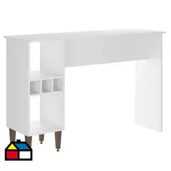 HOGA - Mesa comedor blanco 92x136x45 cm