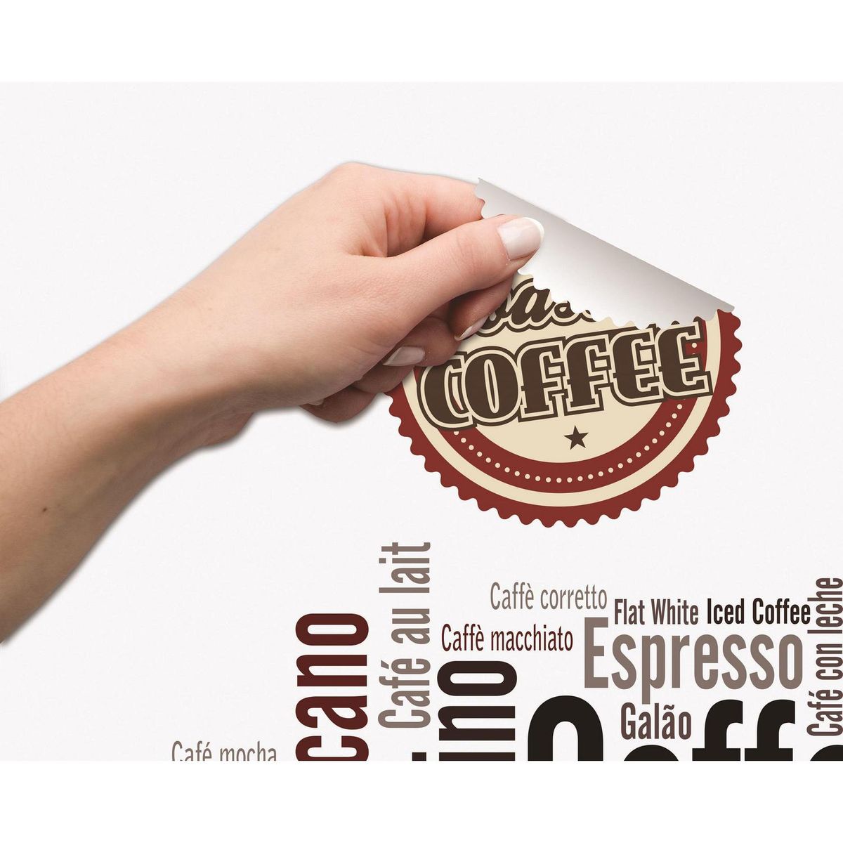 MURESCO - Wallsticker Coffee 50x70cm