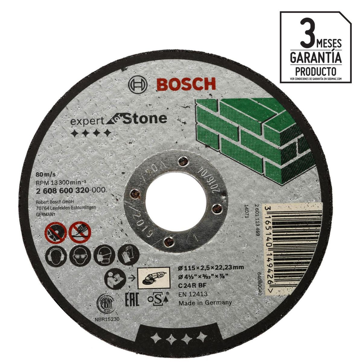 BOSCH - Disco corte piedra 4,5''
