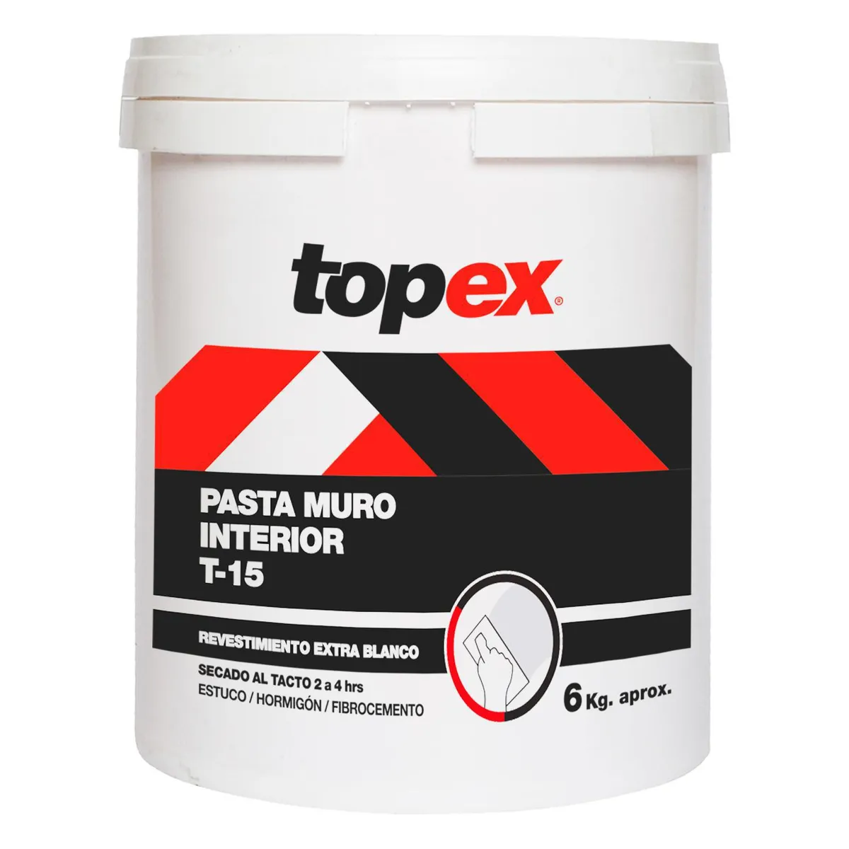 TOPEX - Pasta Muro Interior Topex Tr-15 1 Galón Blanco Lista para Usar