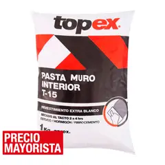 TOPEX - Pasta muro interior TR-15 bolsa 1 kilo