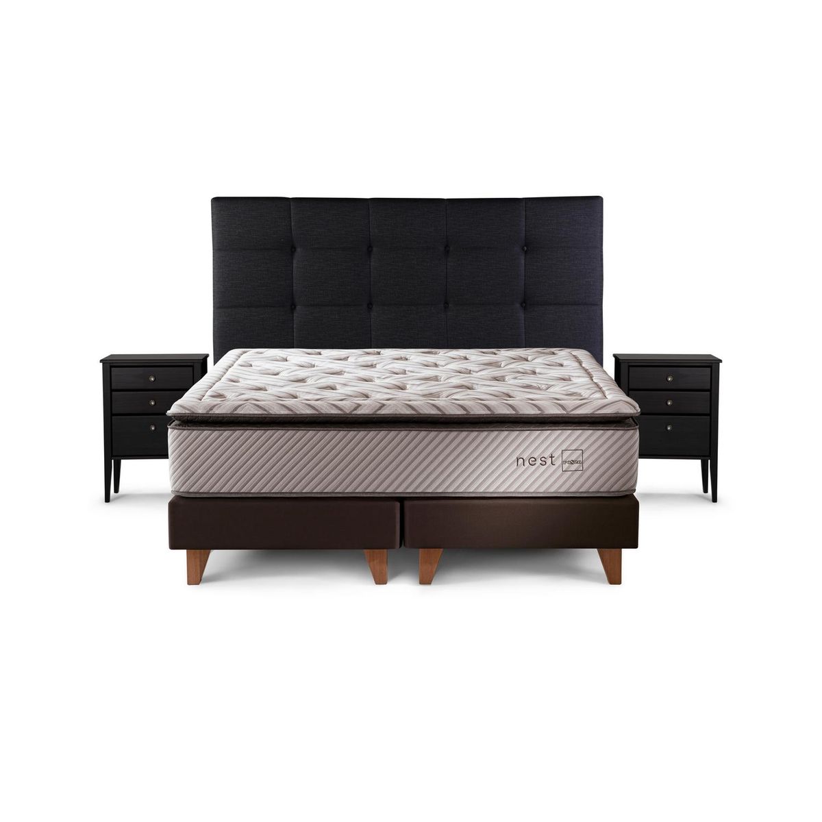 ROSEN - Cama 2 plazas Nest Blanco