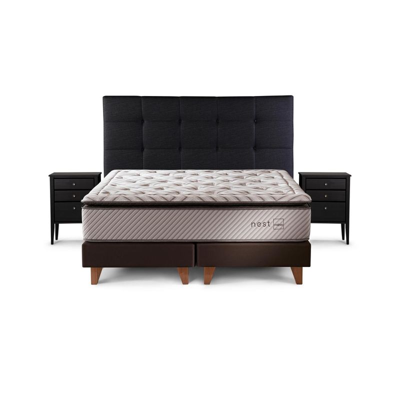 ROSEN - Cama 2 Plazas  Nest Blanco