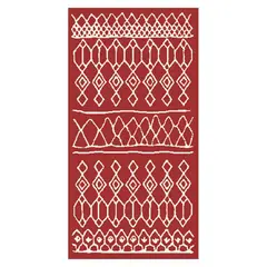 MASEL - Alfombra Shag-Anat2 160x230 cm Rojo