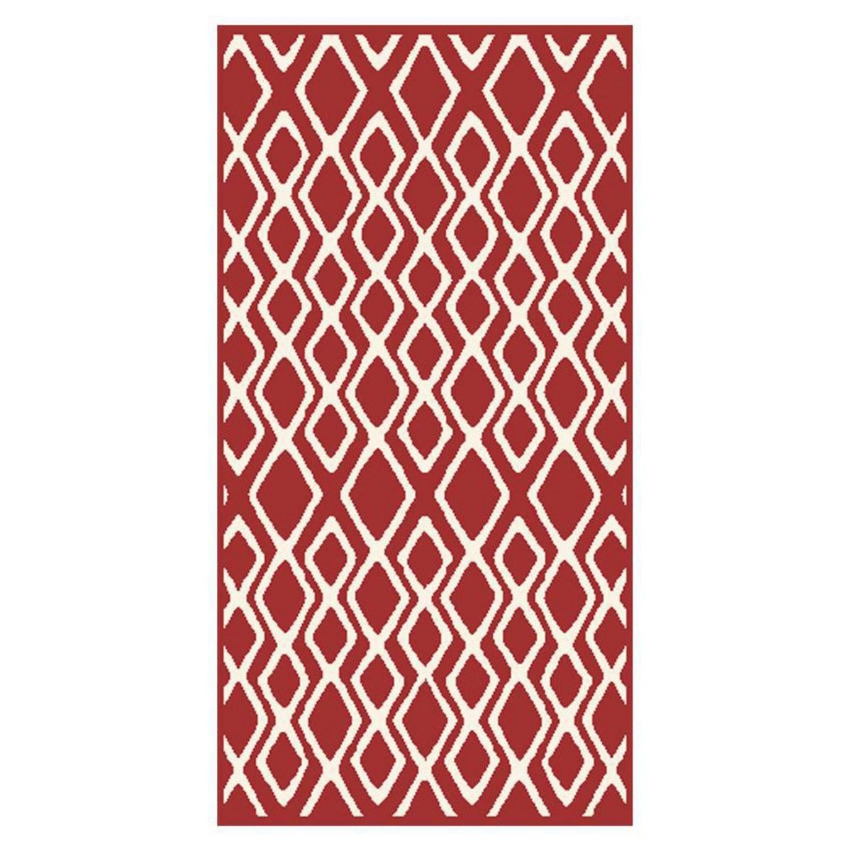 MASEL - Alfombra Shag-Anat1 160x230 cm Poliéster Rojo