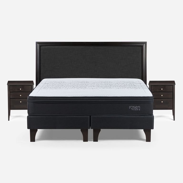 ROSEN Cama King Box Spring Tempo Blanco
