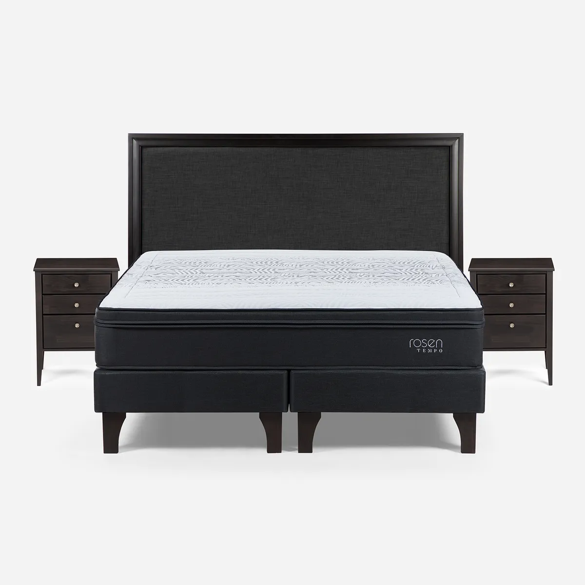 ROSEN - Cama 2 plazas de Estructura Tempo Blanco