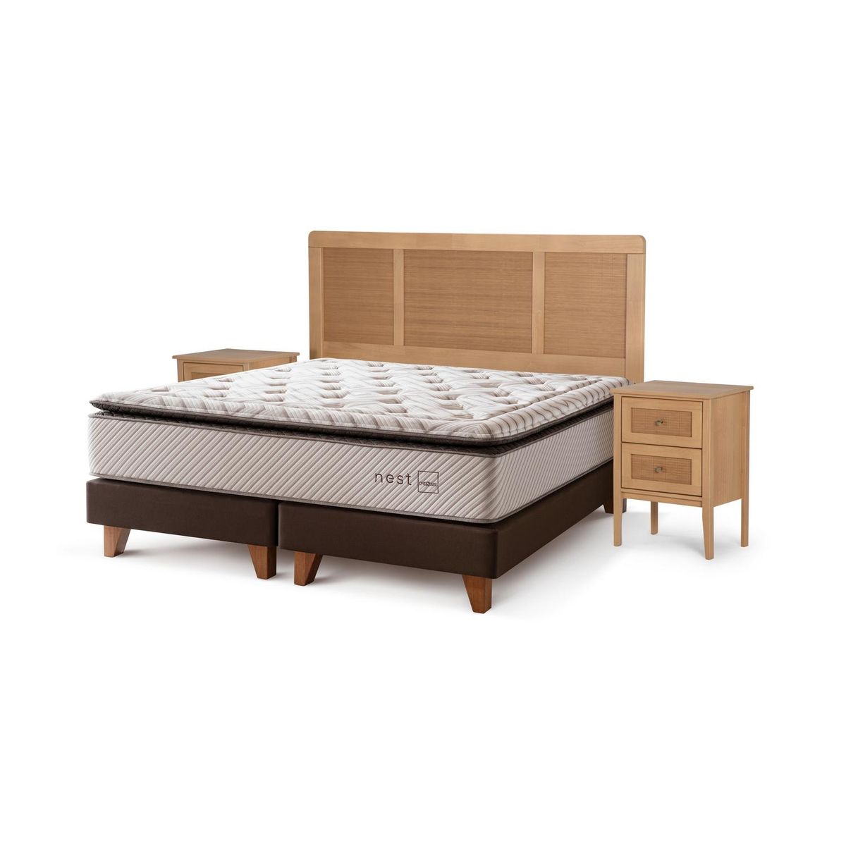 ROSEN - Cama King Nest Blanco