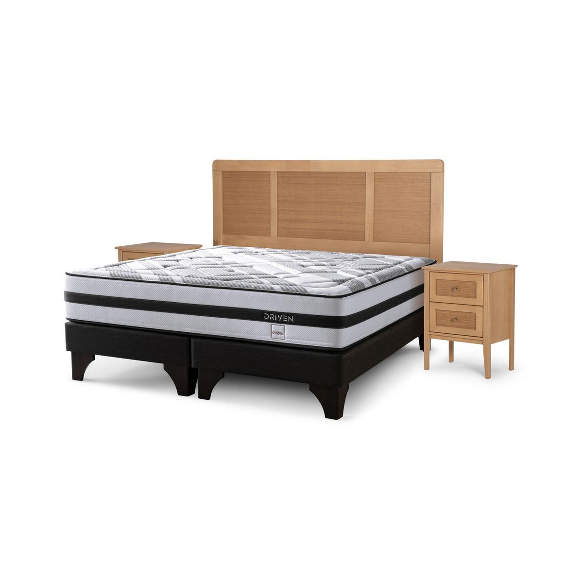 ROSEN - Cama 2 plazas Driven Blanco
