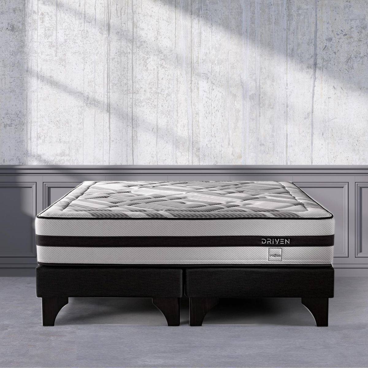 ROSEN - Cama 2 plazas Driven Blanco