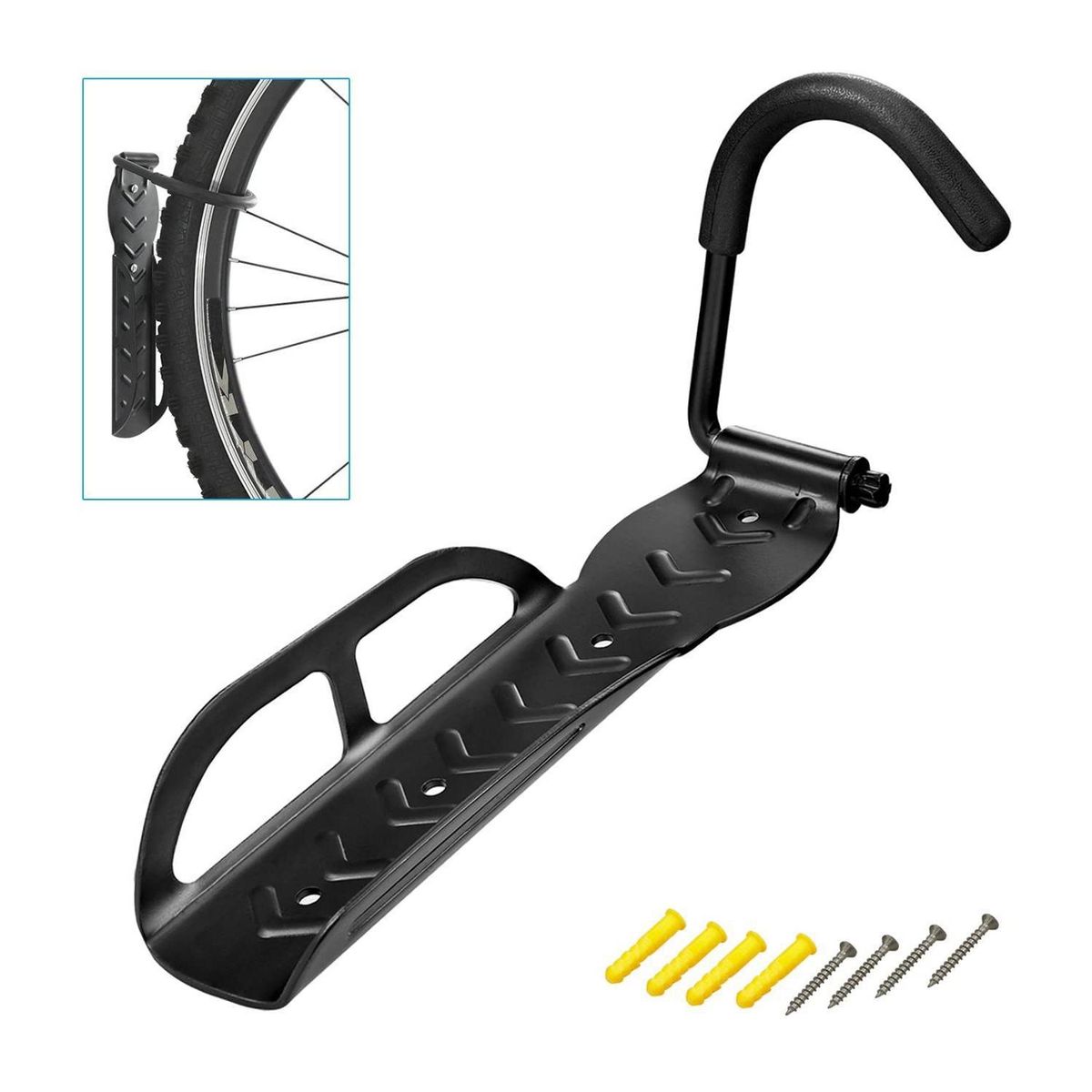 IMPORTADORA USA - Soporte Vertical Pared Con Gancho Para Bicicleta