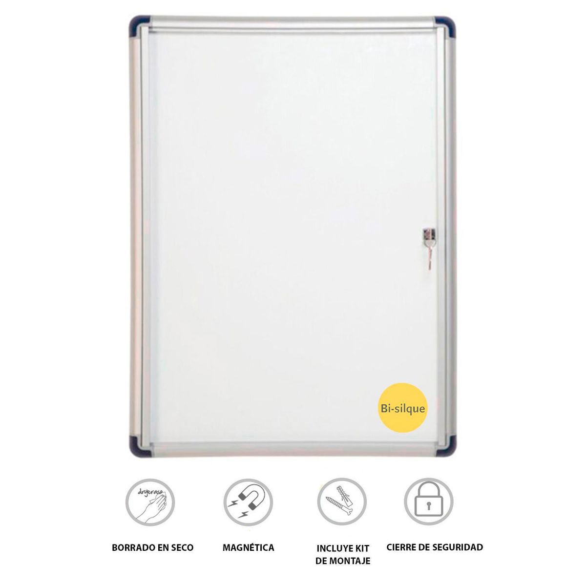 BI SILQUE - Vitrina Diario Mural Magnético 09 A4 Bi-silque
