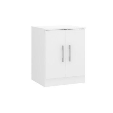 Estante 2 puertas ibiza blanco 76x60x40 cm