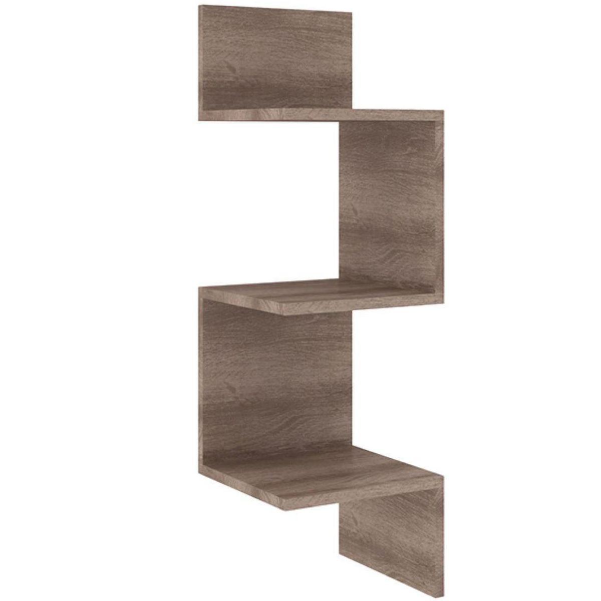 HOGA - Repisa Esquinera MDP 3 Nivel(es) 25x82x27 cm Rústico