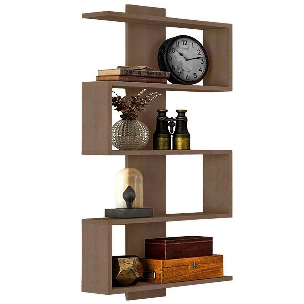 HOGA - Repisa MDP 4 Nivel(es) 50x106x17 cm Rústico