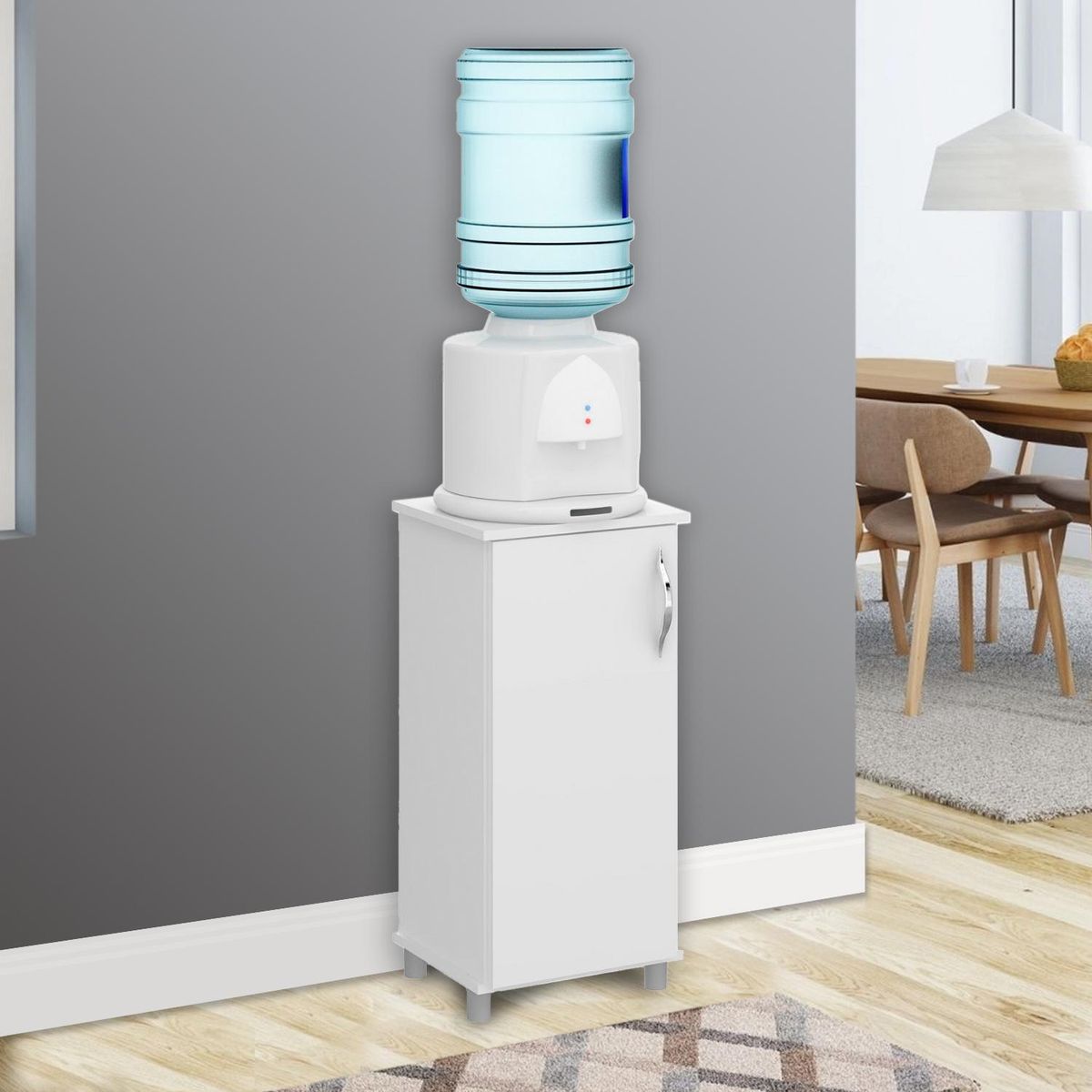 HOGA - Mueble para bidón lucia blanco 77x38x40 cm