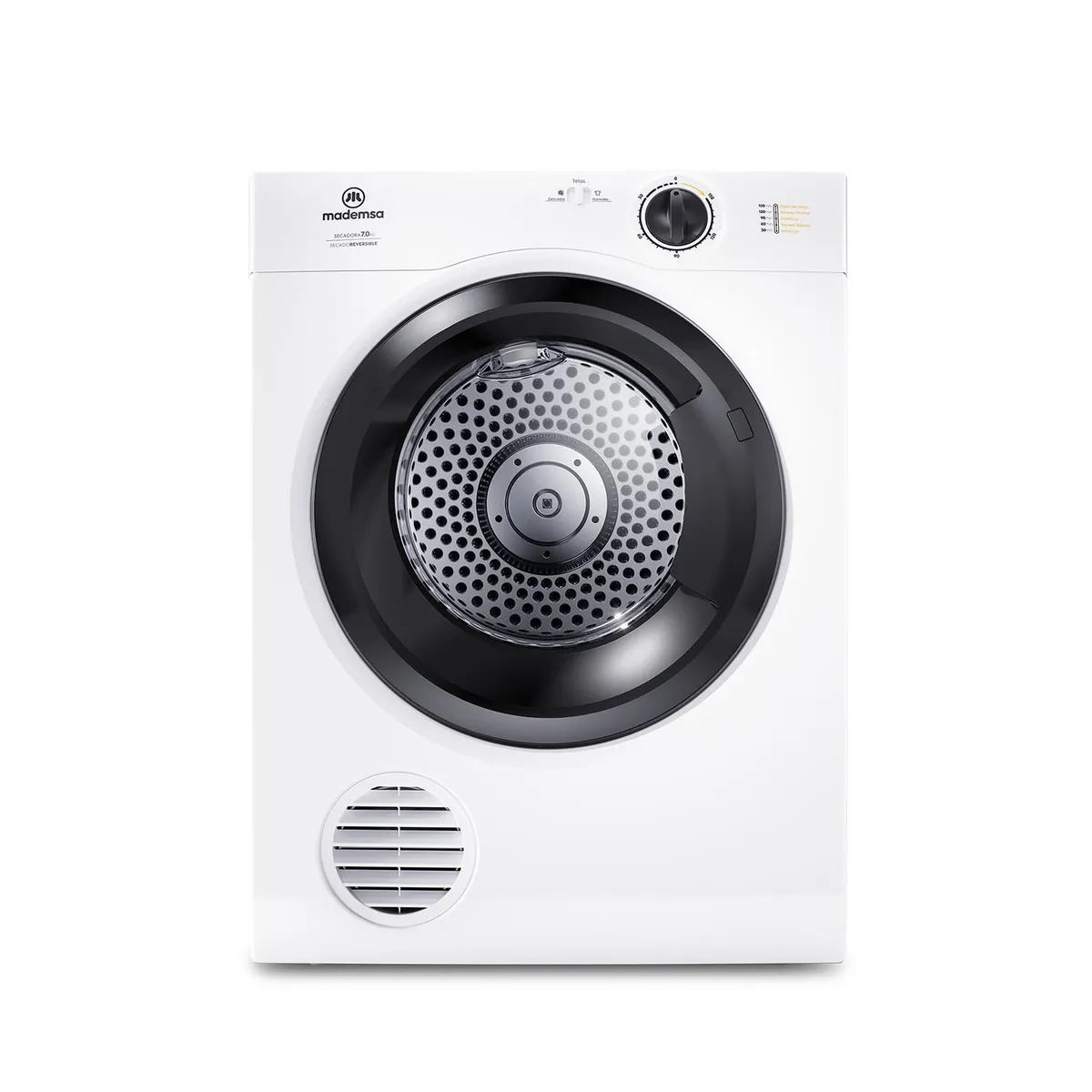 MADEMSA - Secadora de Ropa 7 kg Carga Frontal con Evacuación Blanco 7D BZG