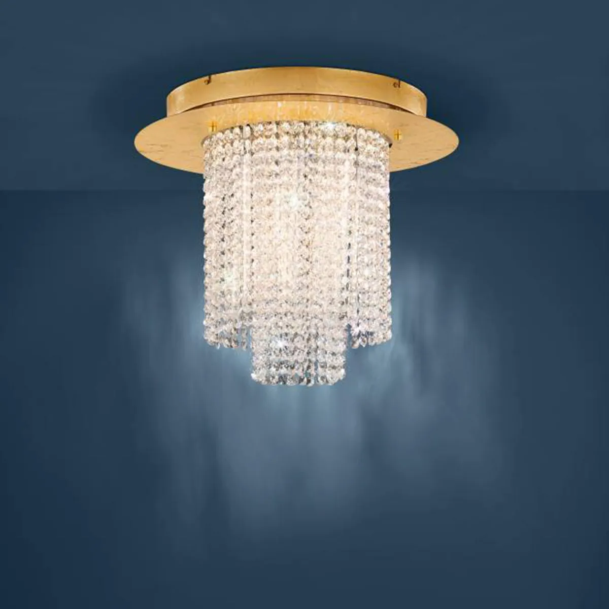 EGLO - Lámpara Techo Led Acero Dorado