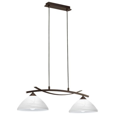 Lmpara de Colgar Acero Caf 2 luces 60W E27