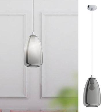 Lmpara de Colgar Acero Cromo 1 luz 40W E27