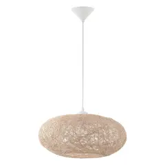 EGLO - Lámpara de Colgar Plastico Blanco 1 luz 60W E27