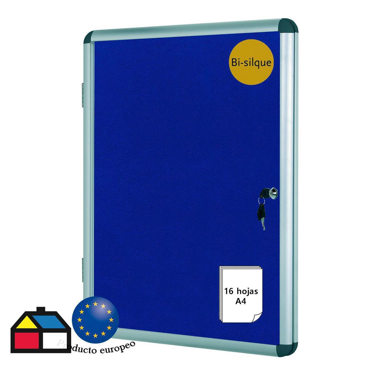 BI SILQUE - Vitrina Diario Mural Int Fieltro 16 A4 Bi-silque