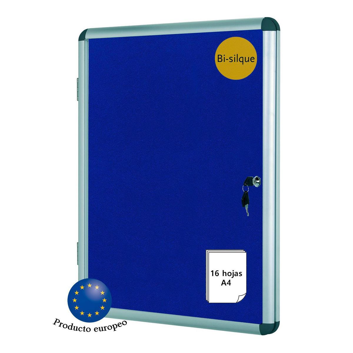 BI SILQUE - Vitrina Diario Mural Int Fieltro 16 A4 Bi-silque