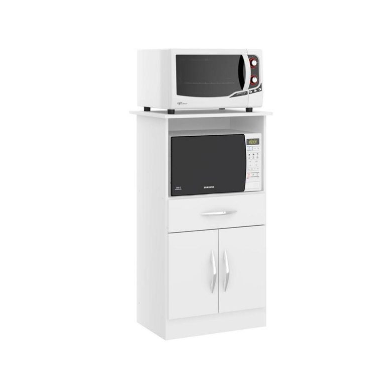 Mueble para microondas luna blanco 111x62x45 cm