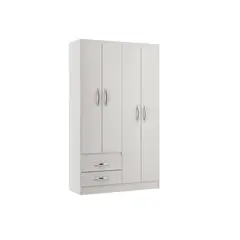 HOGA - Clóset Romina 4 Puerta(s) 3 Repisa(s) 105x179x13 cm Blanco