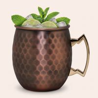 Set Vaso Cobre Moscow Mule Acero Inoxidable