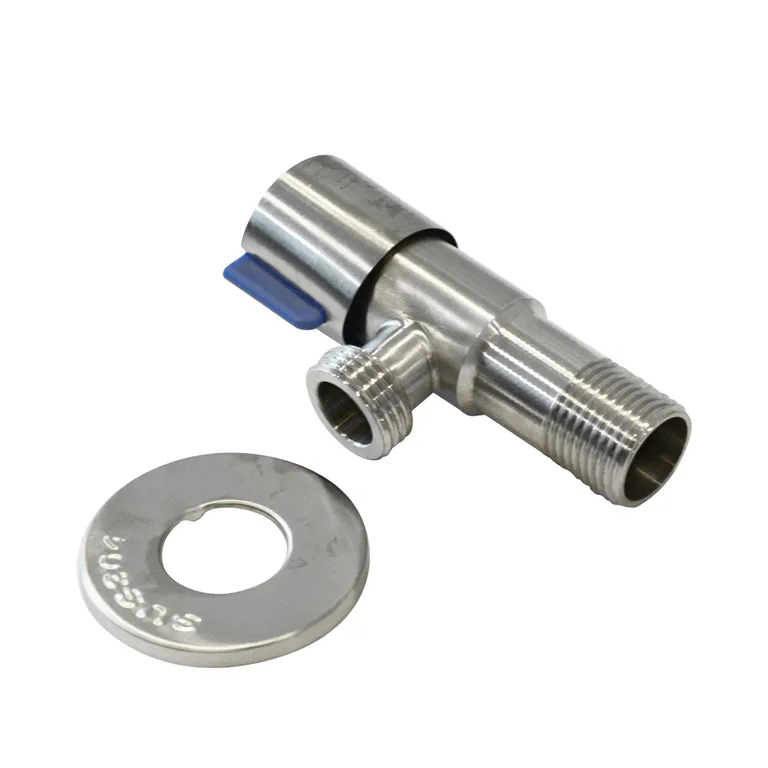 STRETTO Llave Angular Inoxidable 1/ 2" Conexión Sanitaria